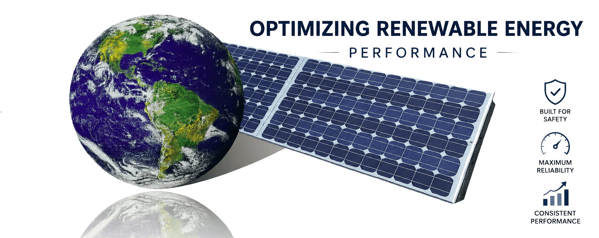 Earth and Solar Panel