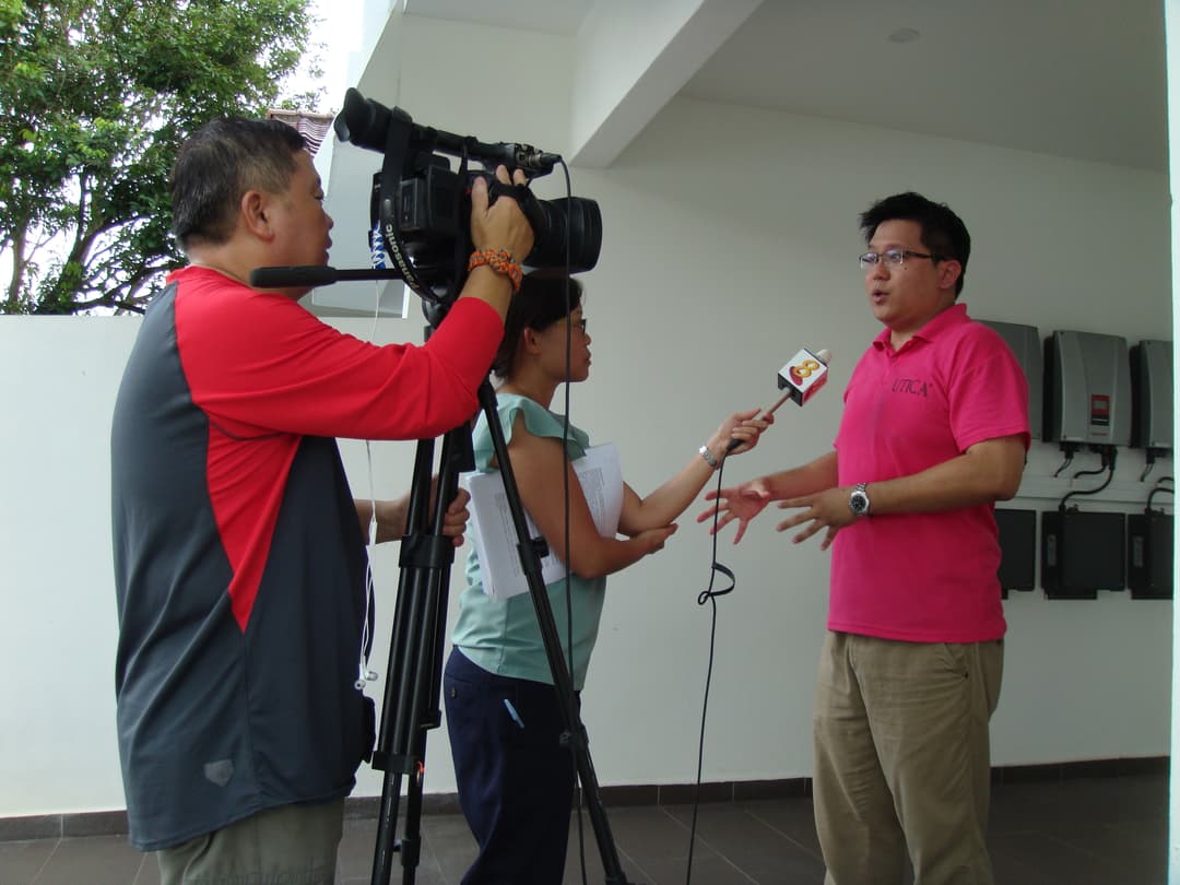 UTICA Solar Mediacorp Channel 8 Interview