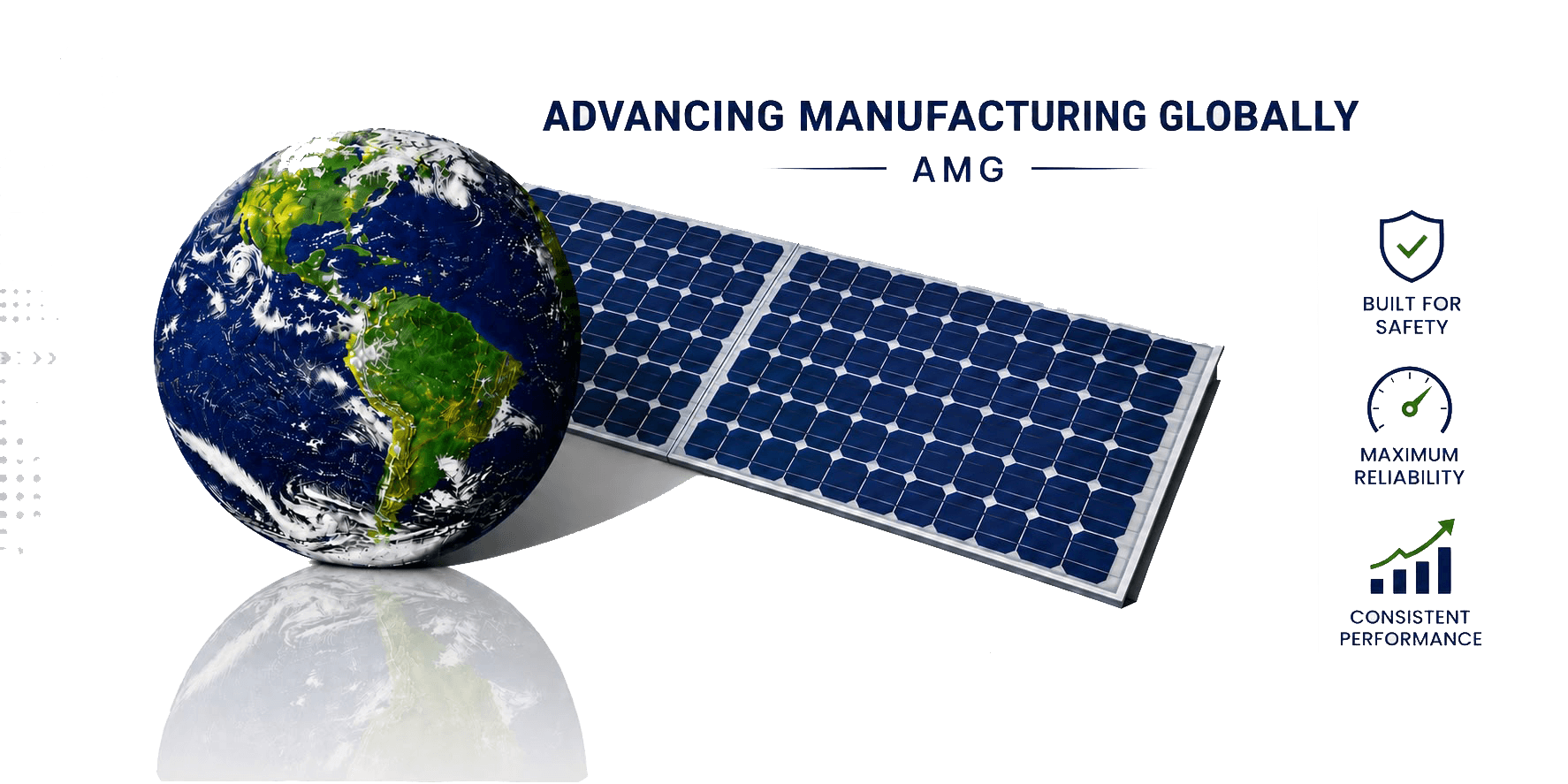 Earth and Solar Panel