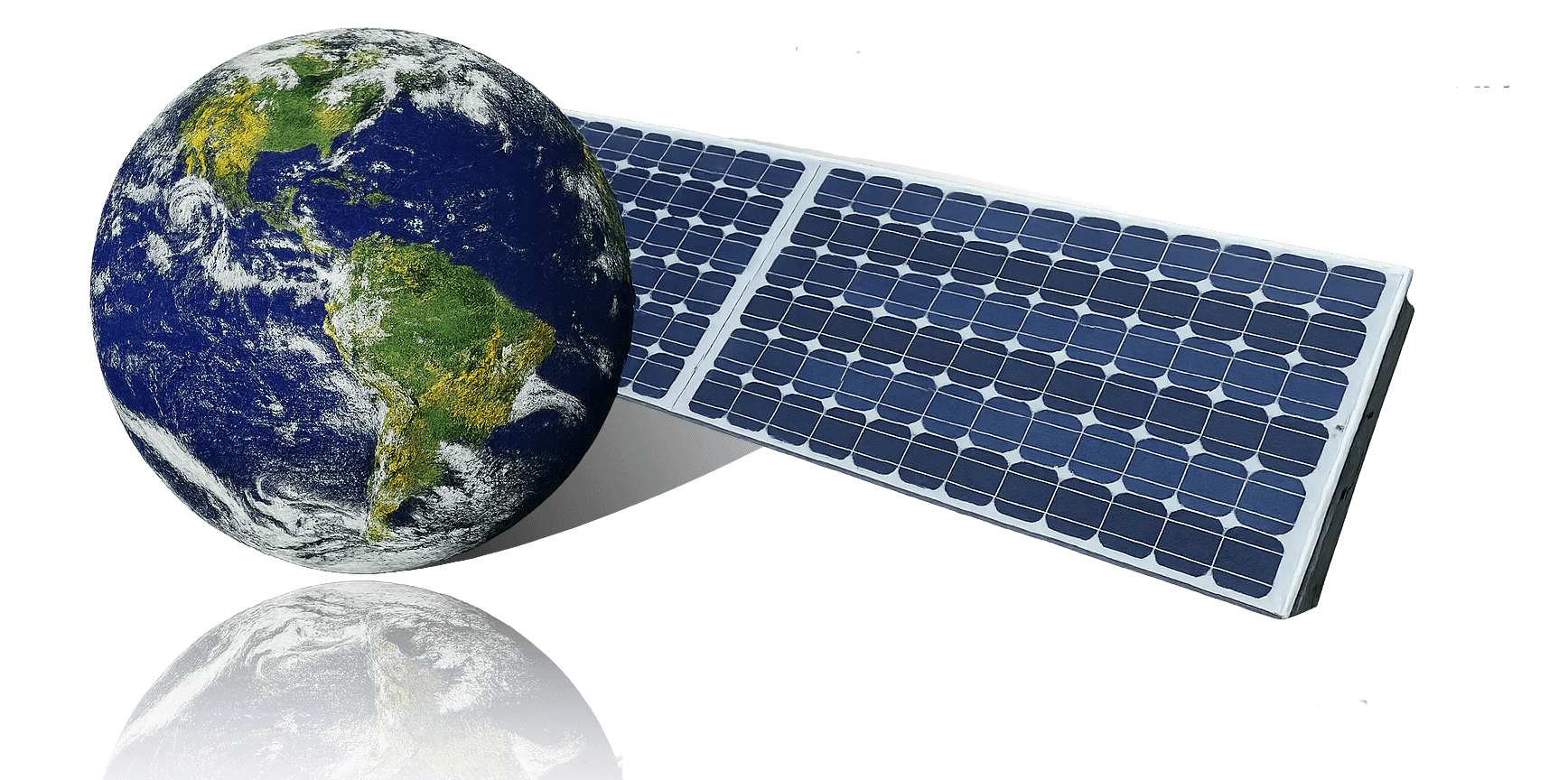 Earth and Solar Panel