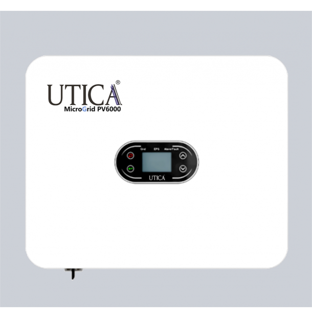 UTICA® MICROGRID PV6000 with Li-ion Battery Storage (*Inclusive of PV solar schematic drawings and technical support for installation)