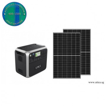3.4m² Roof Surface Area Required For UTICA® MobileGrid Solar Generator 600-1500 (Off-Grid Solution)